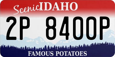 ID license plate 2P8400P