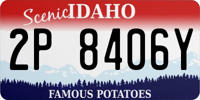 ID license plate 2P8406Y