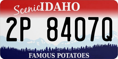 ID license plate 2P8407Q