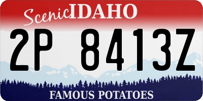 ID license plate 2P8413Z
