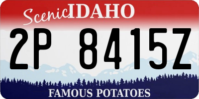 ID license plate 2P8415Z