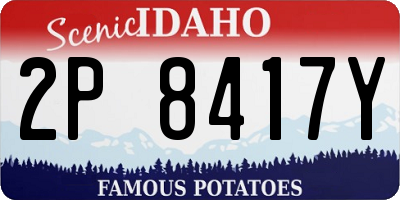 ID license plate 2P8417Y