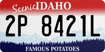 ID license plate 2P8421L