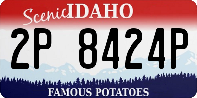 ID license plate 2P8424P