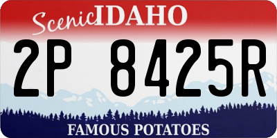 ID license plate 2P8425R
