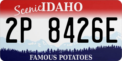 ID license plate 2P8426E