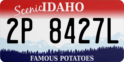 ID license plate 2P8427L