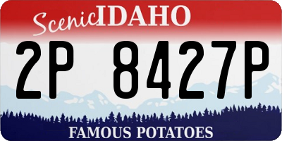 ID license plate 2P8427P