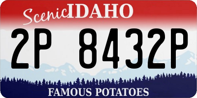 ID license plate 2P8432P