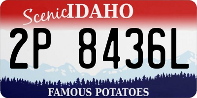 ID license plate 2P8436L