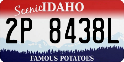 ID license plate 2P8438L