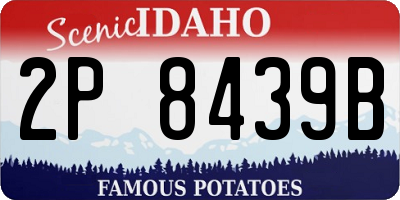 ID license plate 2P8439B