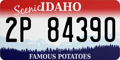 ID license plate 2P8439O