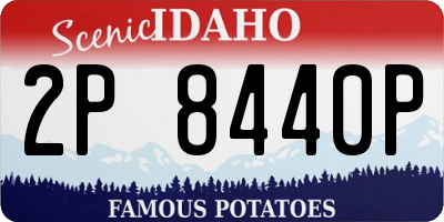 ID license plate 2P8440P