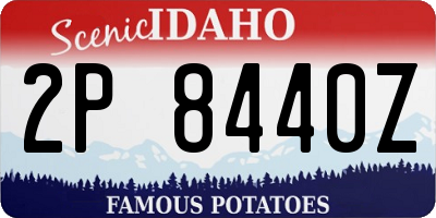 ID license plate 2P8440Z
