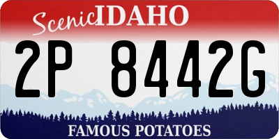 ID license plate 2P8442G