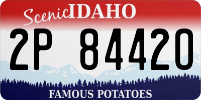ID license plate 2P8442O