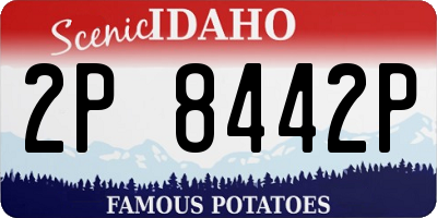 ID license plate 2P8442P