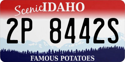 ID license plate 2P8442S