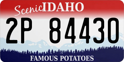 ID license plate 2P8443O