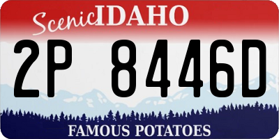 ID license plate 2P8446D