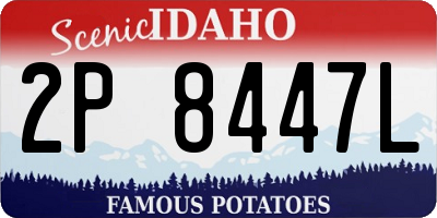 ID license plate 2P8447L