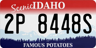 ID license plate 2P8448S