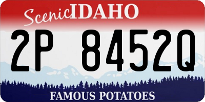 ID license plate 2P8452Q