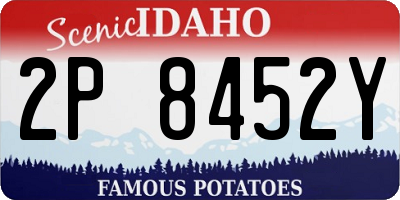 ID license plate 2P8452Y
