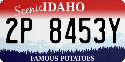 ID license plate 2P8453Y