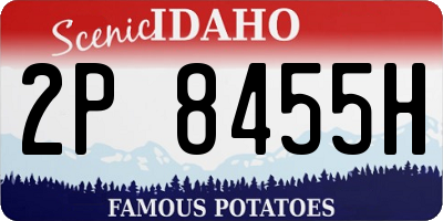 ID license plate 2P8455H