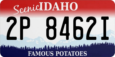 ID license plate 2P8462I