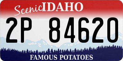 ID license plate 2P8462O