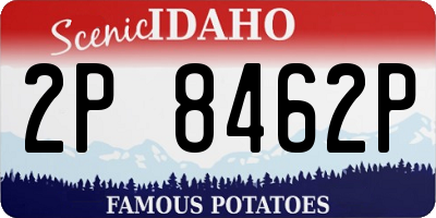 ID license plate 2P8462P