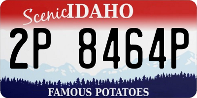 ID license plate 2P8464P