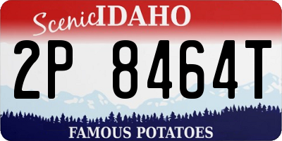 ID license plate 2P8464T