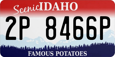 ID license plate 2P8466P
