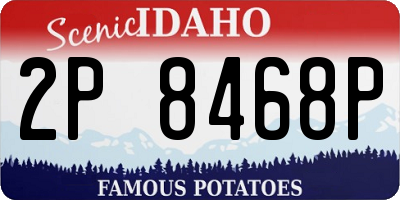 ID license plate 2P8468P