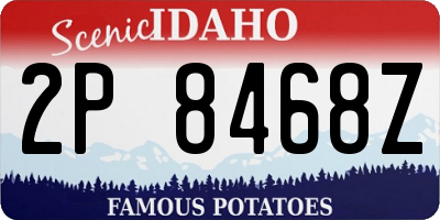 ID license plate 2P8468Z