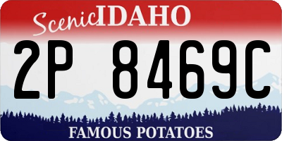 ID license plate 2P8469C