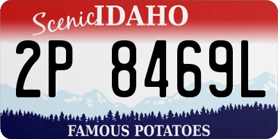 ID license plate 2P8469L