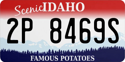 ID license plate 2P8469S
