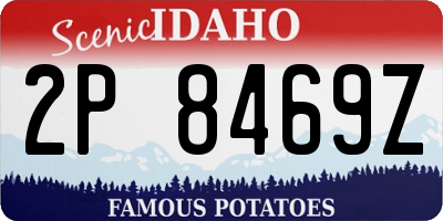 ID license plate 2P8469Z