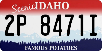 ID license plate 2P8471I