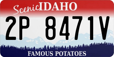 ID license plate 2P8471V