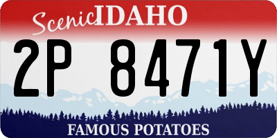 ID license plate 2P8471Y
