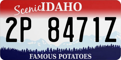 ID license plate 2P8471Z