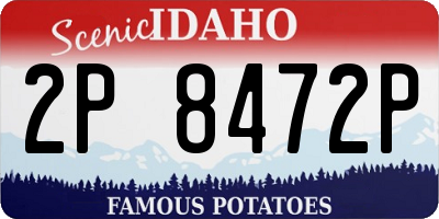 ID license plate 2P8472P