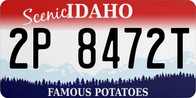 ID license plate 2P8472T