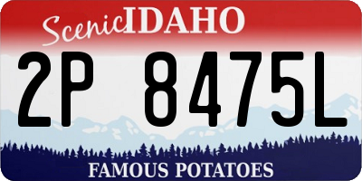 ID license plate 2P8475L